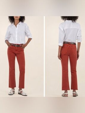 Kut From The Kloth Kelsey High Rise Ankle Flare Jeans Paprika 6